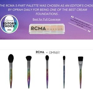 RCMA x OMNIA Iridescent Makeup Brush Set